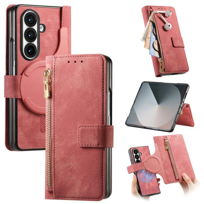 Retro MagSafe Magnetic Zipper Wallet Leather Phone Case