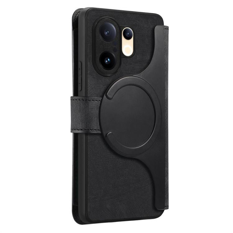 CaseNeo MagSafe RFID Anti-theft Zipper Wallet Retro Leather Phone Case, For vivo S30 Pro mini