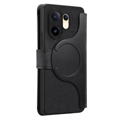 CaseNeo MagSafe RFID Anti-theft Zipper Wallet Retro Leather Phone Case, For vivo S30 Pro mini