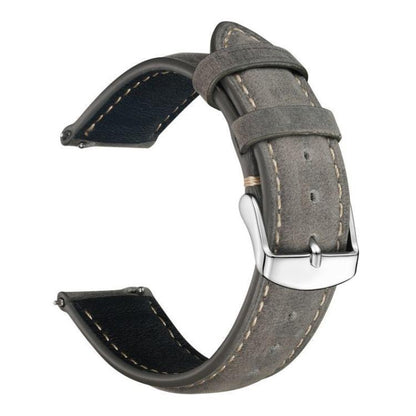 xDfind Retro Crazy Horse Texture Leather Watch Band, 22mm