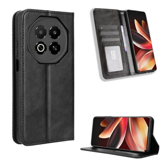 Magnetic Buckle Retro Texture Leather Phone Case, Compatible with Meizu Note 16 5G