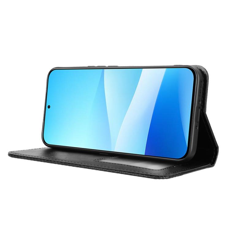 Magnetic Buckle Retro Texture Leather Phone Case, Compatible with Meizu Note 16 Pro 5G