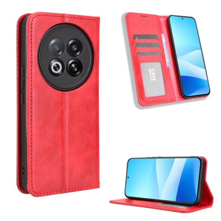Magnetic Buckle Retro Texture Leather Phone Case, Compatible with Meizu Note 16 Pro 5G