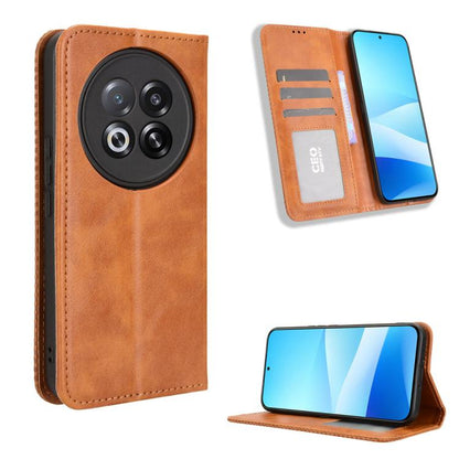 Magnetic Buckle Retro Texture Leather Phone Case, Compatible with Meizu Note 16 Pro 5G