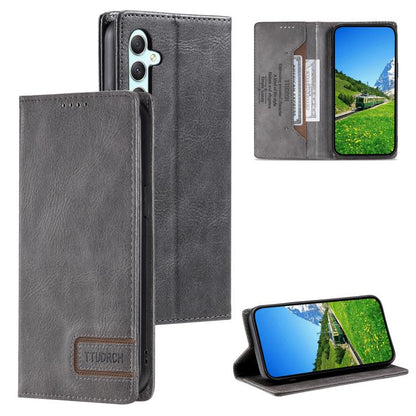 TTUDRCH RFID Retro Texture Magnetic Leather Phone Case, Compatible with Samsung Galaxy A17 5G