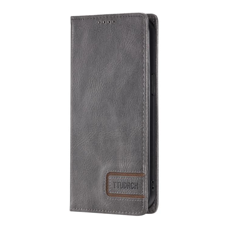 TTUDRCH RFID Retro Texture Magnetic Leather Phone Case, Compatible with Samsung Galaxy A17 5G