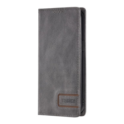 TTUDRCH RFID Retro Texture Magnetic Leather Phone Case, Compatible with Samsung Galaxy A17 5G