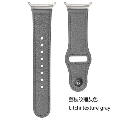 Rivet Reverse Buckle Leather Watch Band, Compatible with Samsung Galaxy Watch Ultra 47mm / Ultra 2025