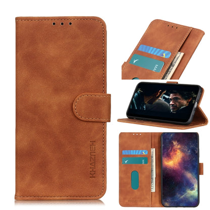 KHAZNEH Retro Texture PU + TPU Horizontal Flip Leather Case with Holder & Card Slots & Wallet, Compatible with Xiaomi Poco X3 NFC