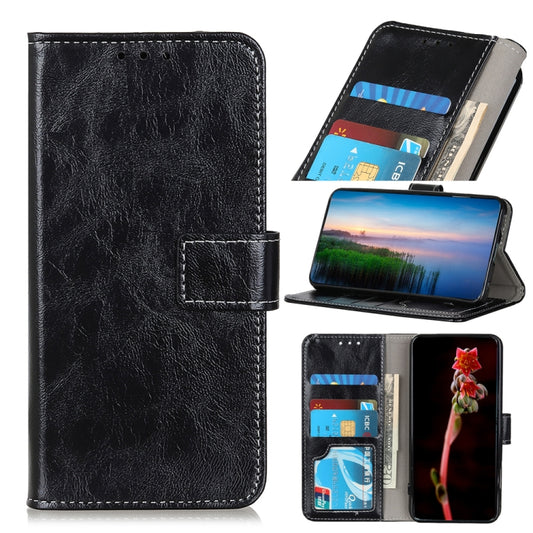 Retro Crazy Horse Texture Horizontal Flip Leather Case with Holder & Card Slots & Photo Frame & Wallet, Compatible with OPPO Reno4 5G