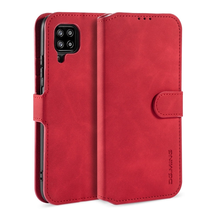DG.MING Retro Oil Side Horizontal Flip Protective Case, Compatible with Samsung Galaxy A42 5G