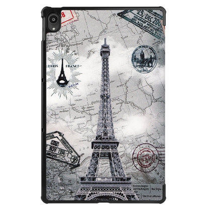 Custer Painted 3-Fold Holder Smart Leather Tablet Case
