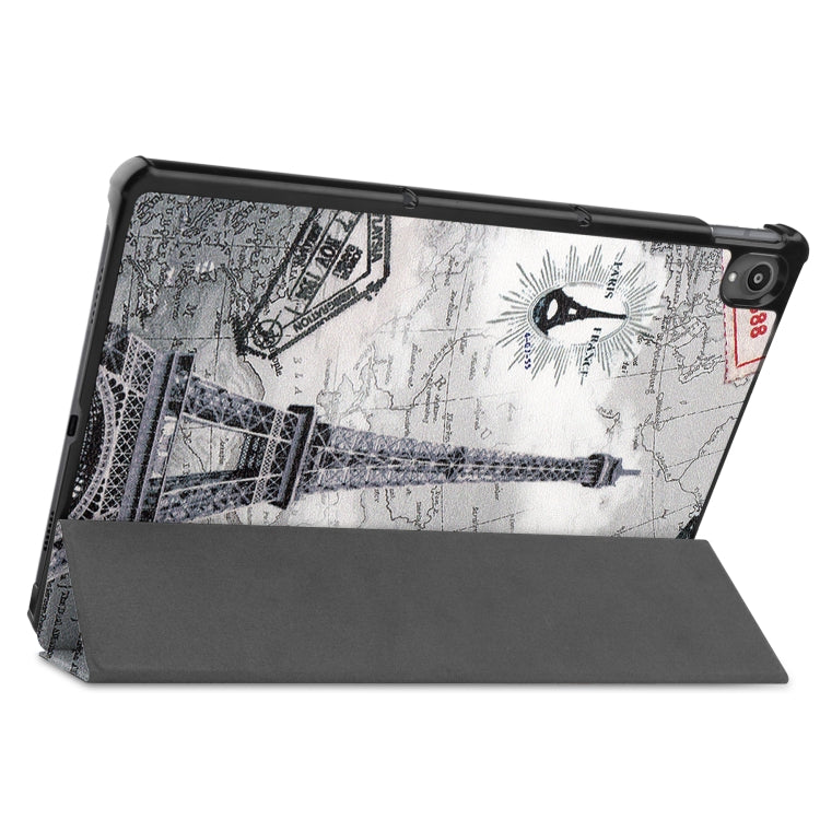 Custer Painted 3-Fold Holder Smart Leather Tablet Case