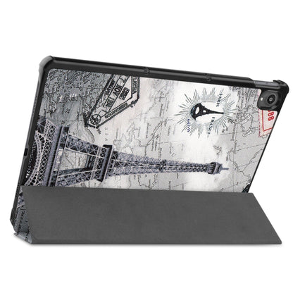 Custer Painted 3-Fold Holder Smart Leather Tablet Case
