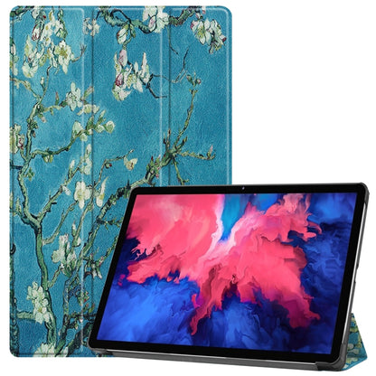 Custer Painted 3-Fold Holder Smart Leather Tablet Case