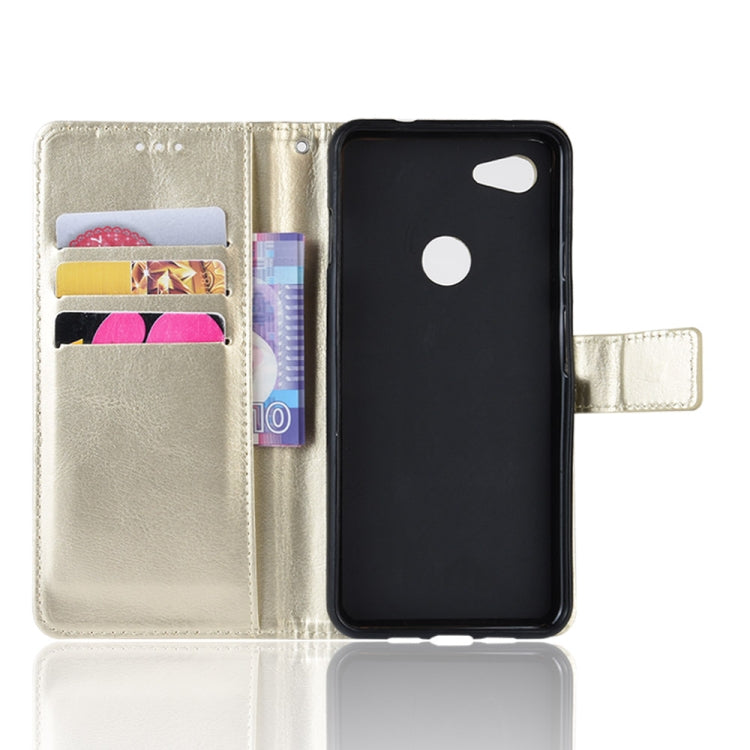Retro Crazy Horse Texture Horizontal Flip Leather Case compatible with Google Pixel 3XL lite, with Holder & Card Slots & Photo Frame, Compatible with Google Pixel 3XL lite