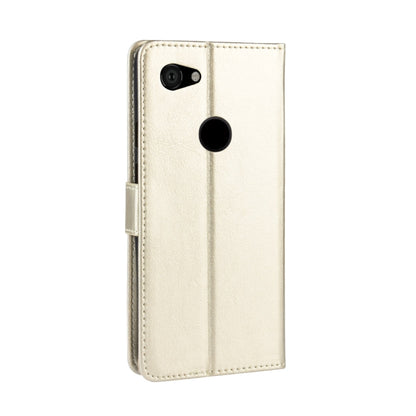 Retro Crazy Horse Texture Horizontal Flip Leather Case compatible with Google Pixel 3XL lite, with Holder & Card Slots & Photo Frame, Compatible with Google Pixel 3XL lite