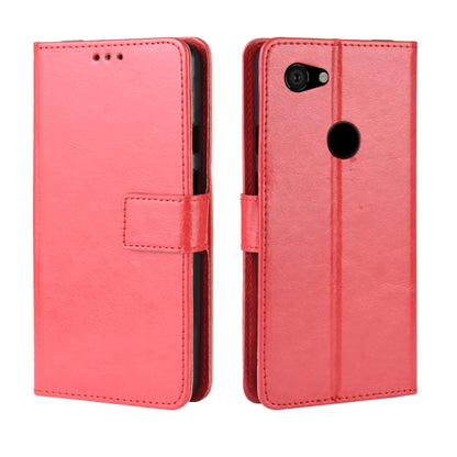 Retro Crazy Horse Texture Horizontal Flip Leather Case compatible with Google Pixel 3XL lite, with Holder & Card Slots & Photo Frame, Compatible with Google Pixel 3XL lite