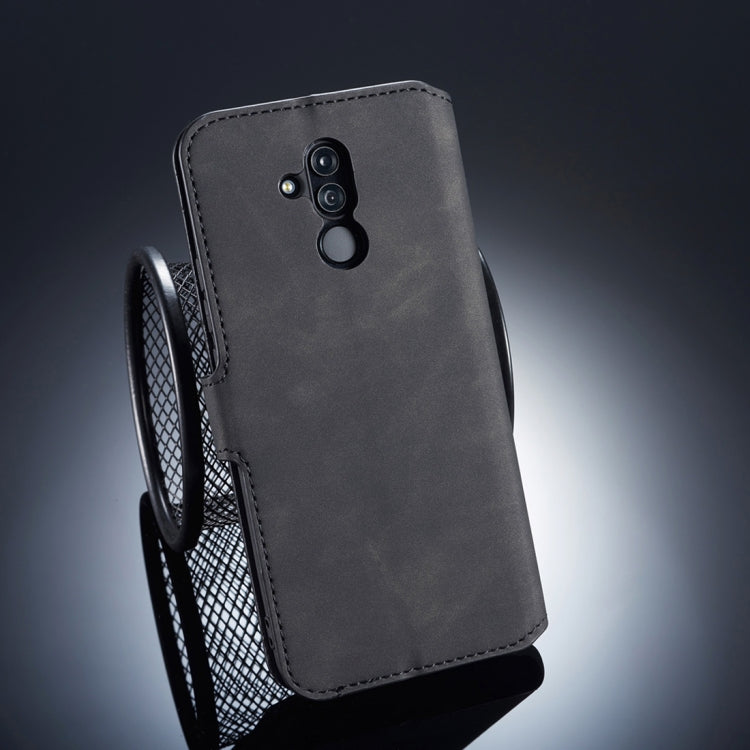 DG.MING Retro Oil Side Horizontal Flip Case compatible with Huawei Mate 20 Lite, with Holder & Card Slots & Wallet, Huawei Mate 20 Lite