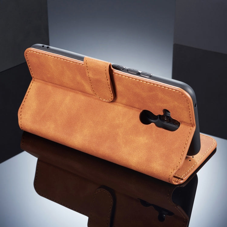 DG.MING Retro Oil Side Horizontal Flip Case compatible with Huawei Mate 20 Lite, with Holder & Card Slots & Wallet, Huawei Mate 20 Lite