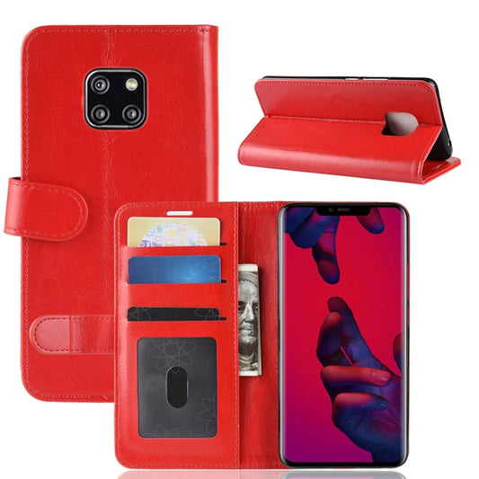 Retro Crazy Horse Texture Horizontal Flip Leather Case compatible with Huawei Mate 20 Pro, with Holder & Card Slots & Wallet, Compatible with Huawei Mate 20 Pro