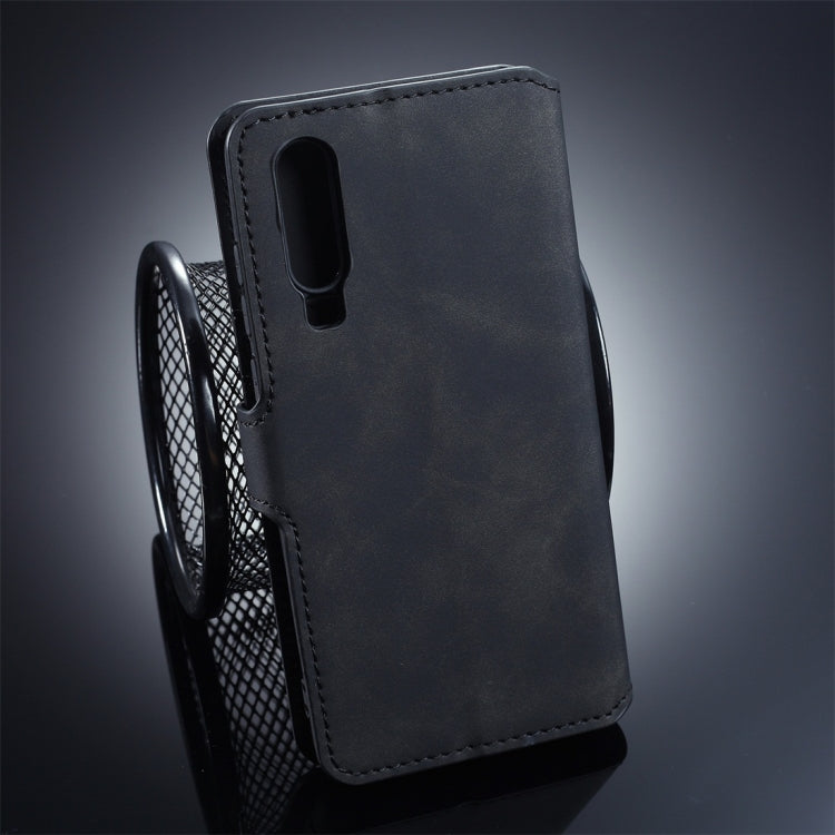 DG.MING Retro Oil Side Horizontal Flip Protective Case compatible with Huawei P30, with Holder & Card Slots & Wallet, Huawei P30