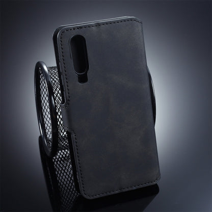 DG.MING Retro Oil Side Horizontal Flip Protective Case compatible with Huawei P30, with Holder & Card Slots & Wallet, Huawei P30