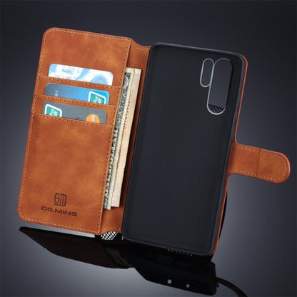 DG.MING Retro Oil Side Horizontal Flip Protective Case compatible with Huawei P30 Pro, with Holder & Card Slots & Wallet, Huawei P30 Pro