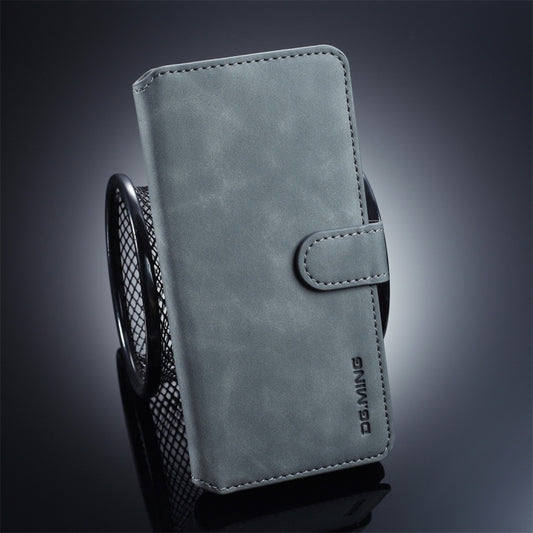 DG.MING Retro Oil Side Horizontal Flip Protective Case compatible with Huawei P30 Pro, with Holder & Card Slots & Wallet, Huawei P30 Pro