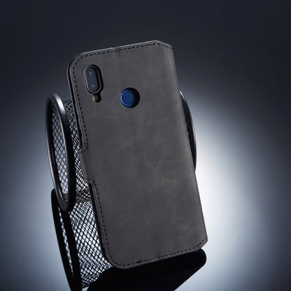 DG.MING Retro Oil Side Horizontal Flip Case compatible with Huawei P20 Lite / Nova 3e, with Holder & Card Slots & Wallet, Huawei P20 Lite / Nova 3e
