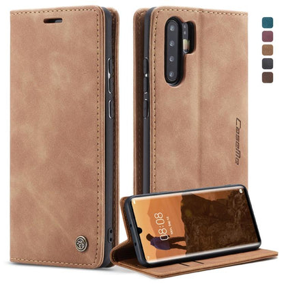 CaseMe-013 Multifunctional Retro Frosted Horizontal Flip Leather Case compatible with Huawei P30 Pro, with Card Slot & Holder & Wallet, Compatible with Huawei P30 Pro