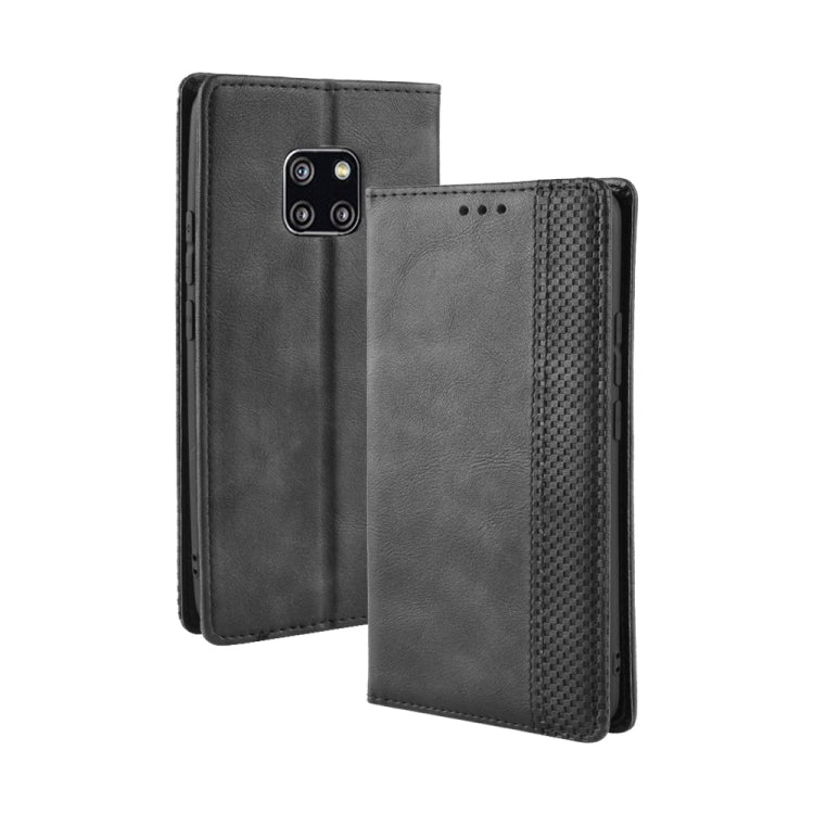 Magnetic Buckle Retro Texture Horizontal Flip Leather Case compatible with Huawei Mate 20 Pro, with Holder & Card Slots & Wallet, Compatible with Huawei Mate 20 Pro