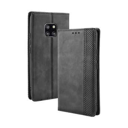 Magnetic Buckle Retro Texture Horizontal Flip Leather Case compatible with Huawei Mate 20 Pro, with Holder & Card Slots & Wallet, Compatible with Huawei Mate 20 Pro