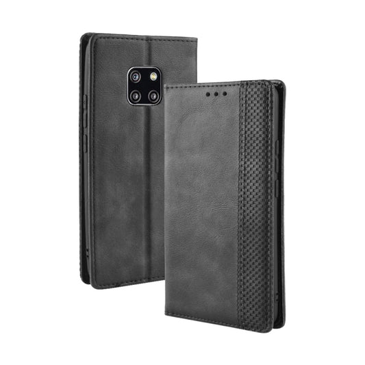 Magnetic Buckle Retro Texture Horizontal Flip Leather Case compatible with Huawei Mate 20 Pro, with Holder & Card Slots & Wallet, Compatible with Huawei Mate 20 Pro