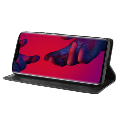 Magnetic Buckle Retro Texture Horizontal Flip Leather Case compatible with Huawei Mate 20 Pro, with Holder & Card Slots & Wallet, Compatible with Huawei Mate 20 Pro