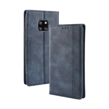 Magnetic Buckle Retro Texture Horizontal Flip Leather Case compatible with Huawei Mate 20 Pro, with Holder & Card Slots & Wallet, Compatible with Huawei Mate 20 Pro
