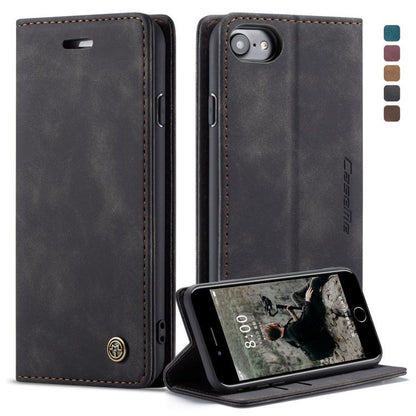 CaseMe-013 Multifunctional Retro Frosted Horizontal Flip Leather Case for iPhone 6 / 6s, with Card Slot & Holder & Wallet, Compatible with iPhone 6 / 6s