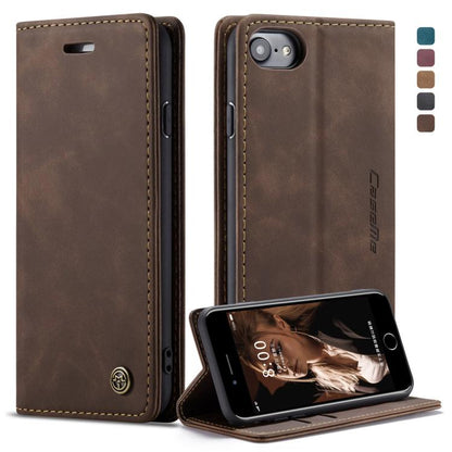 CaseMe-013 Multifunctional Retro Frosted Horizontal Flip Leather Case for iPhone 6 / 6s, with Card Slot & Holder & Wallet, Compatible with iPhone 6 / 6s