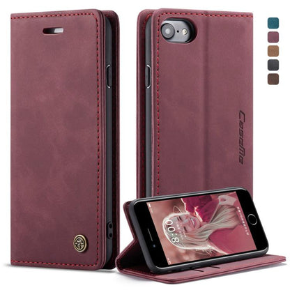 CaseMe-013 Multifunctional Retro Frosted Horizontal Flip Leather Case for iPhone 6 / 6s, with Card Slot & Holder & Wallet, Compatible with iPhone 6 / 6s