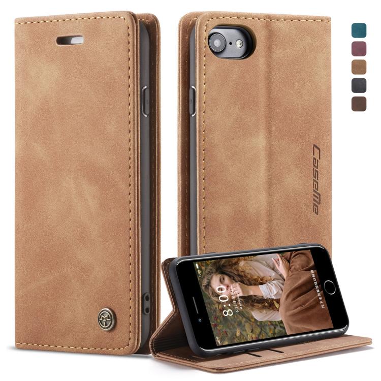 CaseMe-013 Multifunctional Retro Frosted Horizontal Flip Leather Case for iPhone 6 / 6s, with Card Slot & Holder & Wallet, Compatible with iPhone 6 / 6s