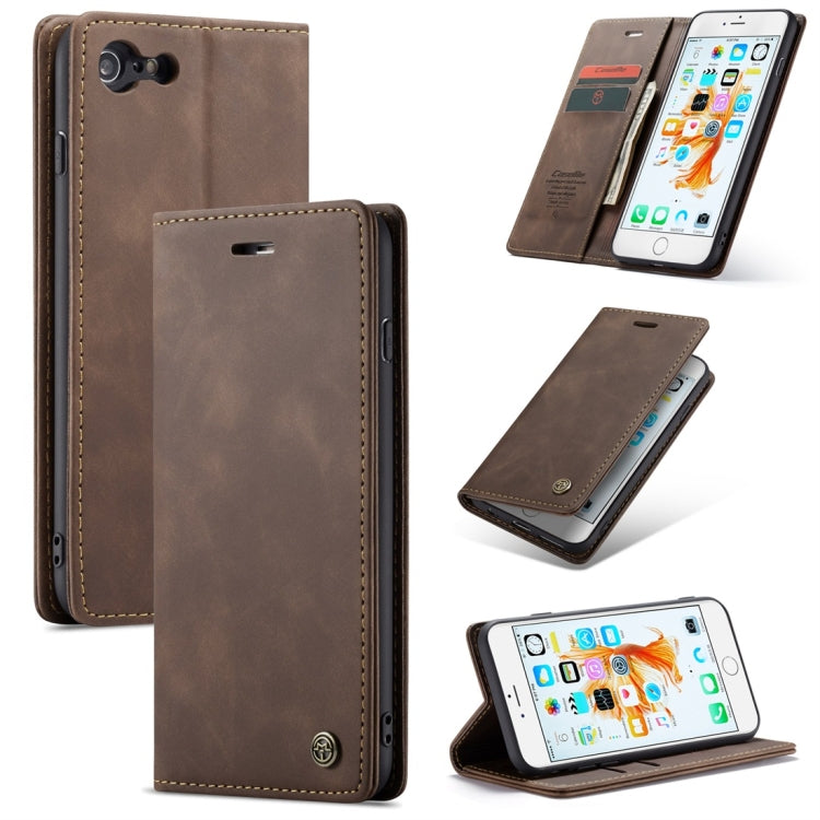 CaseMe-013 Multifunctional Retro Frosted Horizontal Flip Leather Case for iPhone 6 Plus / 6s Plus, with Card Slot & Holder & Wallet, Compatible with iPhone 6 Plus / 6s Plus