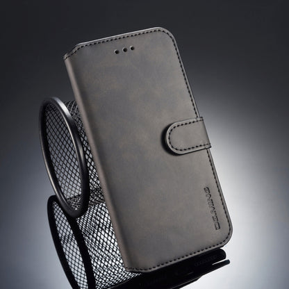 DG.MING Retro Oil Side Horizontal Flip Case compatible with iPhone 8 Plus & 7 Plus, with Holder & Card Slots & Wallet, iPhone 8 Plus & 7 Plus