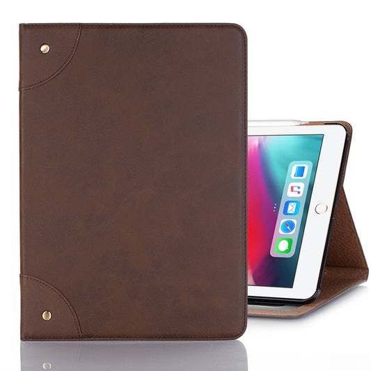 Retro Book Style Horizontal Flip PU Leather Case compatible with iPad Air 13 2025 / 2024 / iPad Pro 12.9 inch (2018), with Holder & Card Slots & Wallet, Compatible with iPad Air 13 2025 / 2024 / iPad Pro 12.9 inch (2018)