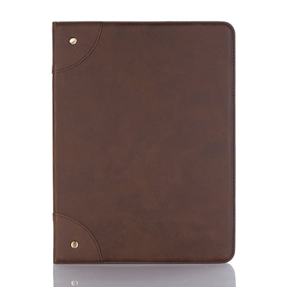 Retro Book Style Horizontal Flip PU Leather Case compatible with iPad Air 13 2025 / 2024 / iPad Pro 12.9 inch (2018), with Holder & Card Slots & Wallet, Compatible with iPad Air 13 2025 / 2024 / iPad Pro 12.9 inch (2018)