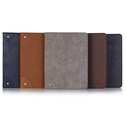 Retro Book Style Horizontal Flip PU Leather Case compatible with iPad Air 13 2025 / 2024 / iPad Pro 12.9 inch (2018), with Holder & Card Slots & Wallet, Compatible with iPad Air 13 2025 / 2024 / iPad Pro 12.9 inch (2018)