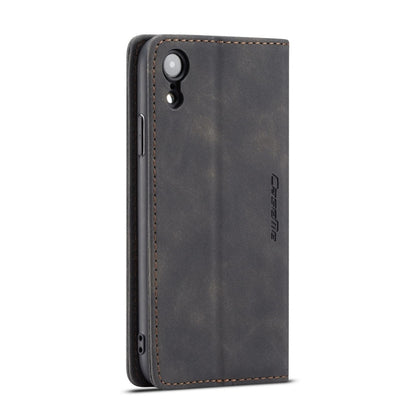 For iPhone XR CaseMe-013 Multifunctional Retro Frosted Horizontal Flip Leather Case with Card Slot & Holder & Wallet