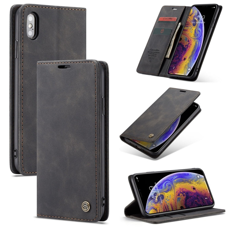 Compatible with iPhone X / XS CaseMe-013 Multifunctional Retro Frosted Horizontal Flip Leather Case with Card Slot & Holder & Wallet, Compatible with iPhone X / XS
