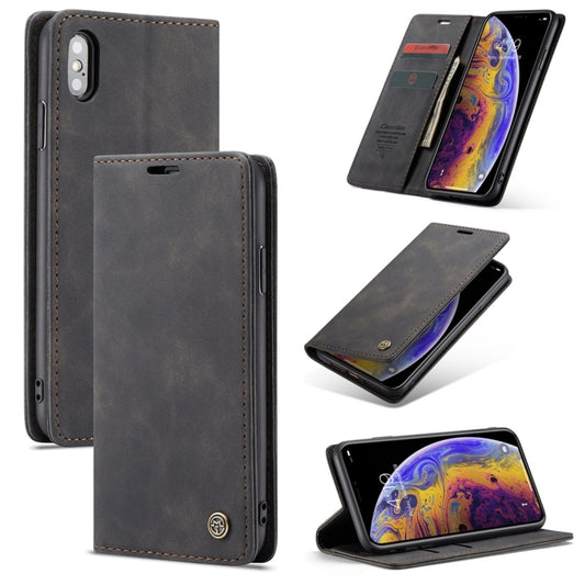 Compatible with iPhone X / XS CaseMe-013 Multifunctional Retro Frosted Horizontal Flip Leather Case with Card Slot & Holder & Wallet, Compatible with iPhone X / XS