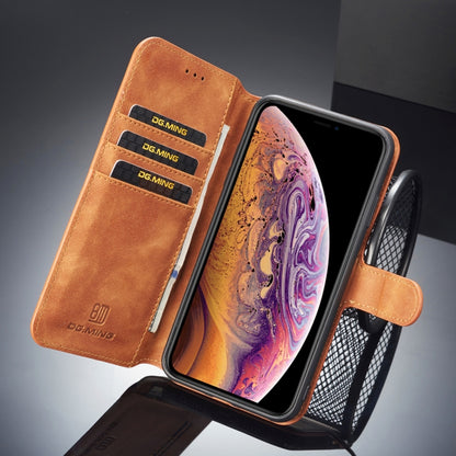 Compatible with iPhone X / XS DG.MING Retro Oil Side Horizontal Flip Case with Holder & Card Slots & Wallet, iPhone XS / X