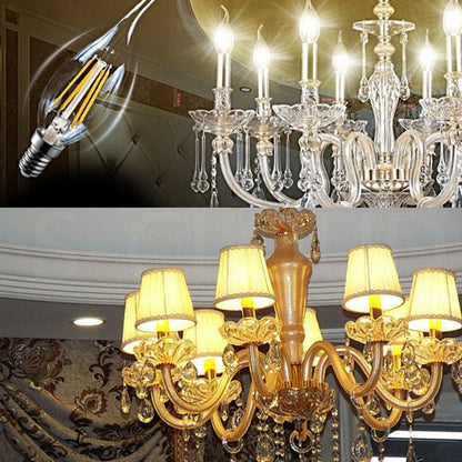 6 LEDs 450 LM Retro Energy Saving Light compatible with Halls, AC 220V, Apicicompatible withm E14 6W 220V White Light